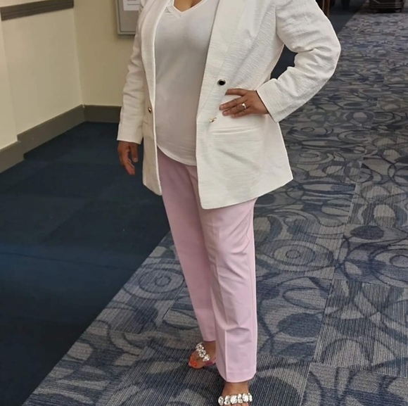 Pink croc print, ankle strap heel with large jewels, 4 inches - Picture 2 of 3